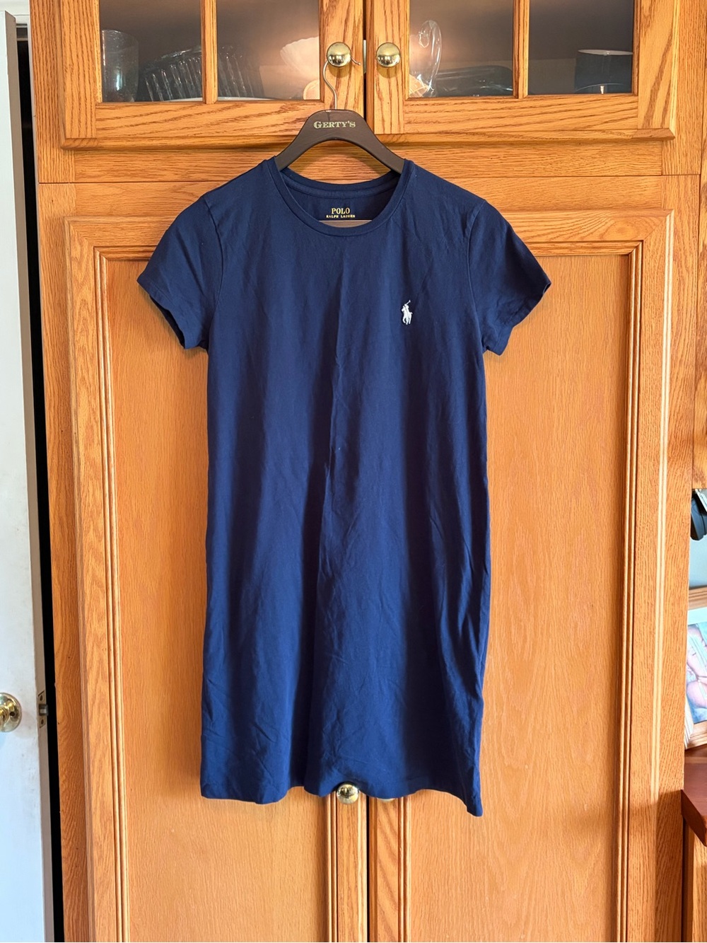 Polo by Ralph Lauren Navy Crewneck Short-Sleeve Tee Dress size medium
